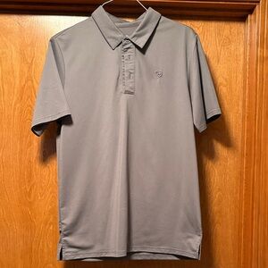Men's Rock & Roll Denim Gray Polo Shirt